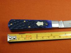 Dollar Knife Co. Blue Jigged Bone with Mammoth Shield Jack Knife NMIB Cooper Cutlery USA BJB-MS