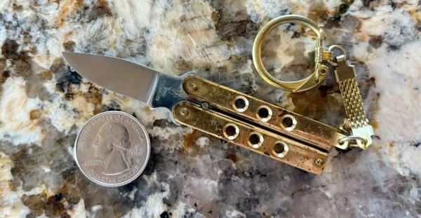 Vintage Mini Keychain Balisong Butterfly Knife, Japan Vintage Mini Keychain Balisong Butterfly Knife, Japan