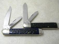 Schatt & Morgan USA Titusville PA Bone English Jack Knives in Display Box