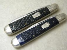 Schatt & Morgan USA Titusville PA Bone English Jack Knives in Display Box