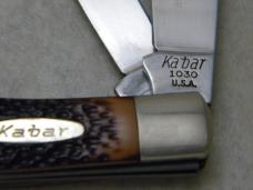 Kabar USA 1030 Delrin Old Timer's Trapper Knife 