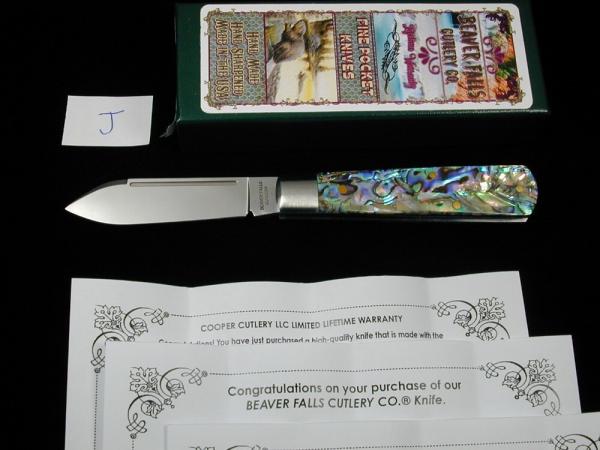 Beaver Falls Cutlery LVS Abalone Jack Knife from Cooper Cutlery Made In USA 2023 Beaver Falls Cutlery LVS Abalone Jack Knife from Cooper Cutlery Made In USA 2023