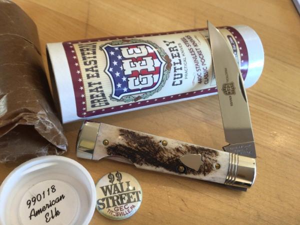 Great Eastern Cutlery 990118 Wall Street American Elk 1 of 276