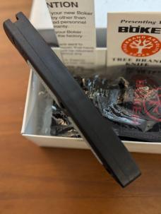 ORIGINAL GERMAN MADE 1990'S BOKER SPEED LOCK AUTOMATIC 707 BLACK KRATON LIGHTWEIGHT SCALES  NIB 