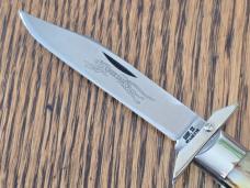 1971 CASE XX USA 5111 1/2 Stag CHEETAH Swing Guard Lockback Knife 9 dots SMALL tang stamp