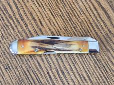 1971 CASE XX USA 5111 1/2 Stag CHEETAH Swing Guard Lockback Knife 9 dots Large Tang Stamp