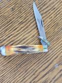 1971 CASE XX USA 5111 1/2 Stag CHEETAH Swing Guard Lockback Knife 9 dots Large Tang Stamp