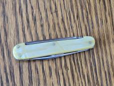 Vintage Wards 3 Blade Pocket Knife Rare Nail File Back Reverse Blade