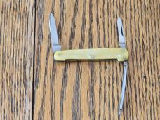 Vintage Wards 3 Blade Pocket Knife Rare Nail File Back Reverse Blade