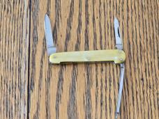 Vintage Wards 3 Blade Pocket Knife Rare Nail File Back Reverse Blade