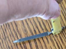 Vintage Wards 3 Blade Pocket Knife Rare Nail File Back Reverse Blade
