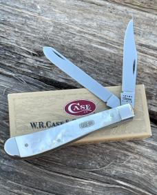 CASE XX ** 2000 MILLENNIUM MOTHER OF PEARL SLIMLINE TRAPPER