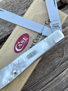 CASE XX ** 2000 MILLENNIUM MOTHER OF PEARL SLIMLINE TRAPPER