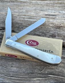 CASE XX ** 2000 MILLENNIUM MOTHER OF PEARL SLIMLINE TRAPPER
