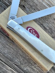 CASE XX ** 2000 MILLENNIUM MOTHER OF PEARL SLIMLINE TRAPPER