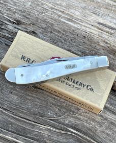 CASE XX ** 2000 MILLENNIUM MOTHER OF PEARL SLIMLINE TRAPPER