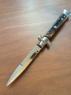FRANK BELTRAME 23CM 9" BAYONET STILETTO BUFFALO HORN...NEW 