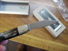 Hubertus Knife Solingen, Germany Small 08 Rare Brazilian Horn 5 3/4 " Open Lilyput NIB