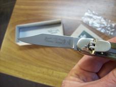 Hubertus Knife Solingen, Germany Small 08 Rare BIg Horn Edition 5 3/4 " Open Lilyput NIB