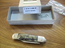 Hubertus Knife Solingen, Germany Small 08 Rare BIg Horn Edition 5 3/4 " Open Lilyput NIB