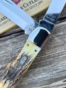 CASE XX ** 2000 MILLENNIUM STAG LARGE FOLDING HUNTER