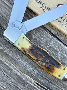 CASE XX ** 2000 MILLENNIUM STAG LARGE FOLDING HUNTER