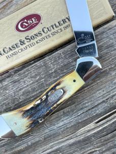 CASE XX ** 2000 MILLENNIUM STAG LARGE SADDLEHORN