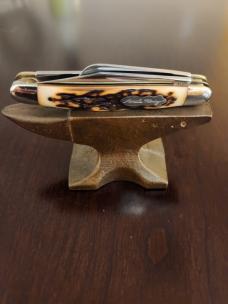 Vintage Schrade + USA 807UH Uncle Henry J.R. Stockman 3 Blade Folding Knife