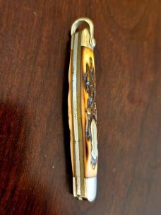 Rare Schrade + USA 804UH Uncle Henry Journeyman 2 Blade Knife W/Shackle