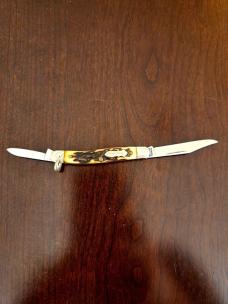 Rare Schrade + USA 804UH Uncle Henry Journeyman 2 Blade Knife W/Shackle