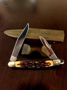 Rare Schrade + USA 804UH Uncle Henry Journeyman 2 Blade Knife W/Shackle