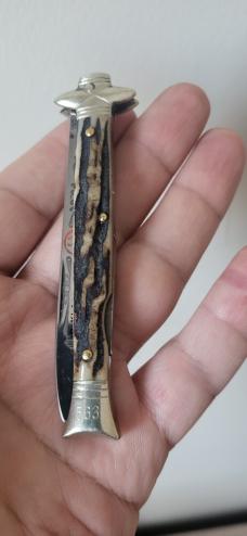 Rare 3 3/4" Robert Klaas Bowtie-Style Lockback Kissing Crane Knife - 155th Anniversary Collectible