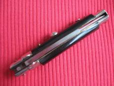 Vintage Italian Small Transitional VIRGINIA 16 cm. Stiletto Horn Switchblade 