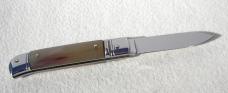 NEW OLD STOCK AKC 8" ITALIAN SWITCHBLADE LEVER LOCK HONEY HORN HANDLES MANIAGO ITALY