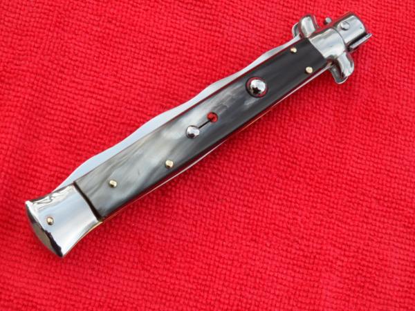 New Renzo Beltrame 11" Italian Stiletto Brazilian-Horn Handles- SS Kriss Blade New Renzo Beltrame 11" Italian Stiletto Brazilian-Horn Handles- SS Kriss Blade