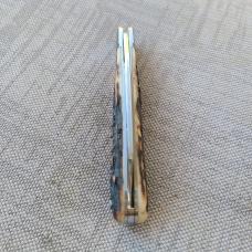 Bobby Toole Sambar Stag Lambsfoot Jack..Cpm154...4" closed...integral fluted bolsters..coa & pouch