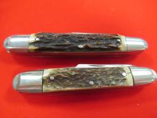 Kissing Crane Limited Edition Set of 2 Stag Handle Anglo Saxon Whittlers CSA 