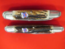 Kissing Crane Limited Edition Set of 2 Stag Handle Anglo Saxon Whittlers CSA 