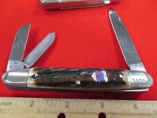 Kissing Crane Limited Edition Set of 2 Stag Handle Anglo Saxon Whittlers CSA 