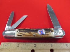Kissing Crane Limited Edition Set of 2 Stag Handle Anglo Saxon Whittlers CSA 
