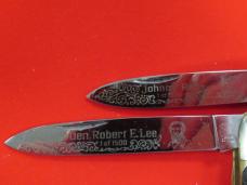 Kissing Crane Limited Edition Set of 2 Stag Handle Anglo Saxon Whittlers CSA 