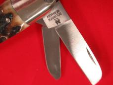 Kissing Crane Limited Edition Set of 2 Stag Handle Anglo Saxon Whittlers CSA 