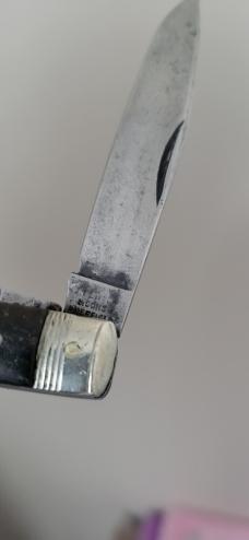 3 1/2" Rare J. Fenton & sons Two Blade Jack Knife, Sheffield England, Buffalo Horn Handles