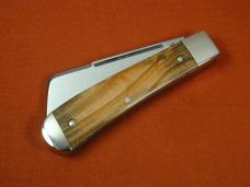 Titusville Cutlery 2024 Holy Land Olivewood Big Easy Long Pull Cotton Knife Rare 1 of 30 COA USA