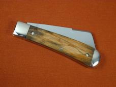 Titusville Cutlery 2024 Holy Land Olivewood Big Easy Long Pull Cotton Knife Rare 1 of 30 COA USA