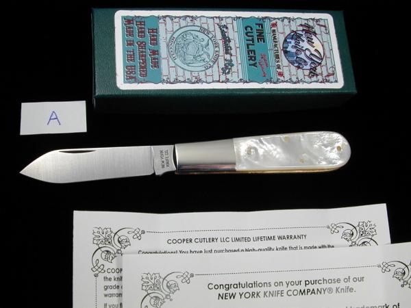 New York Knife Co Genuine Mother of Pearl Barlow Knife By Cooper Cutlery Rare 69GBP USA Made New York Knife Co Genuine Mother of Pearl Barlow Knife By Cooper Cutlery Rare 69GBP USA Made