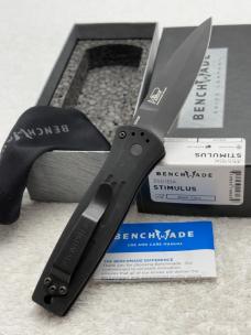 Benchmade 3551BK Stimulus Push Button Automatic Knife With Integrated Safety Discontinued