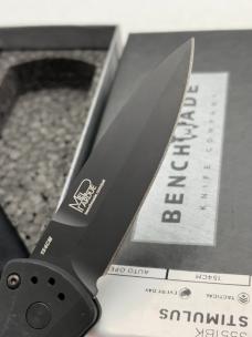 Benchmade 3551BK Stimulus Push Button Automatic Knife With Integrated Safety Discontinued