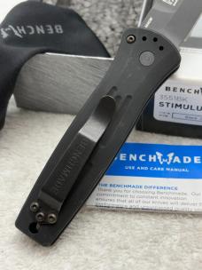 Benchmade 3551BK Stimulus Push Button Automatic Knife With Integrated Safety Discontinued