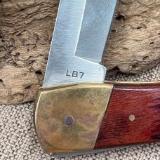 Schrade Uncle Henry LB7  Lockback folding hunter w/ sheath Pocket Knife (72)